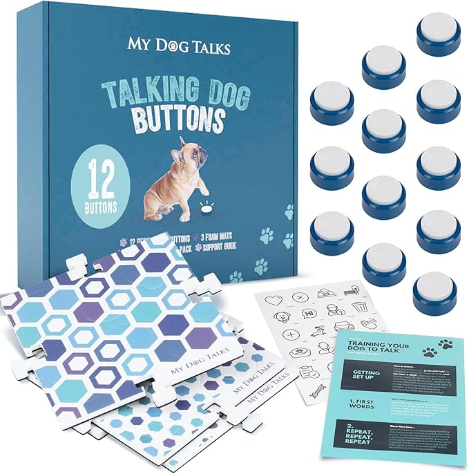 MyDogTalks training buttons for dogs and cats.